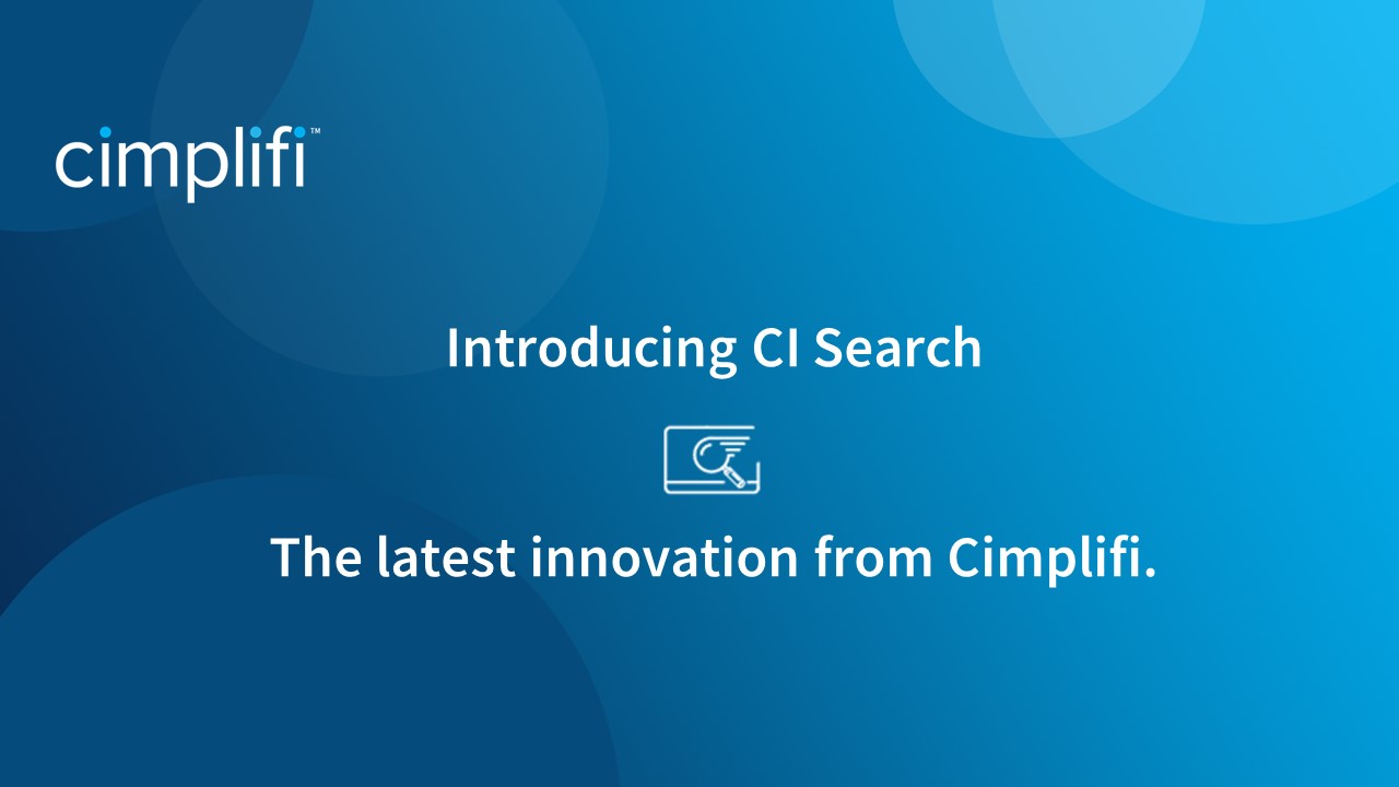 Cimplifi™ Bolsters Ecosystem of Tools with CI Search